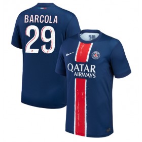 Paris Saint-Germain Bradley Barcola #29 Hemmakläder 2024-25 Kortärmad